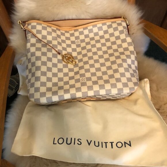 Louis Vuitton Damier Azur Delightful PM Rose Ballerine - Picture 8 of 9